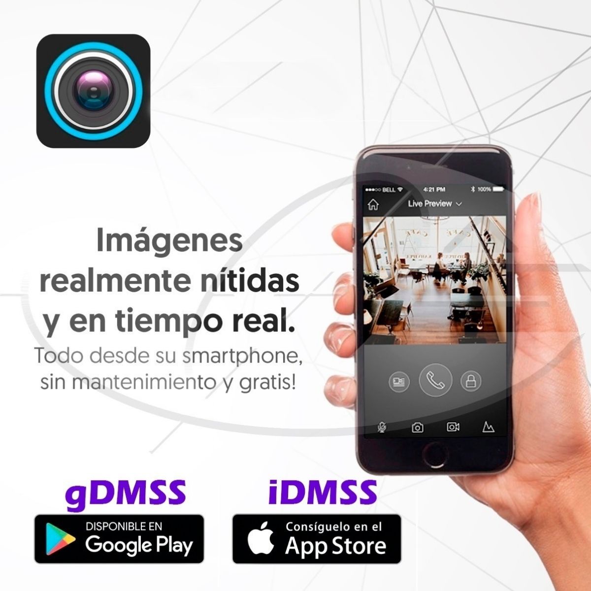 Kit 4 Cámaras cctv Seguridad 1080P HD Dahua HDCVI