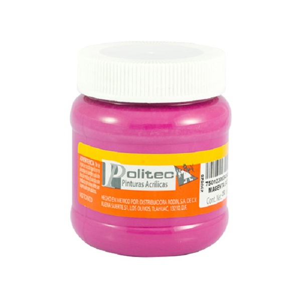PINTURA ACRÍLICA POLITEC L300 250 ML MAGENTA