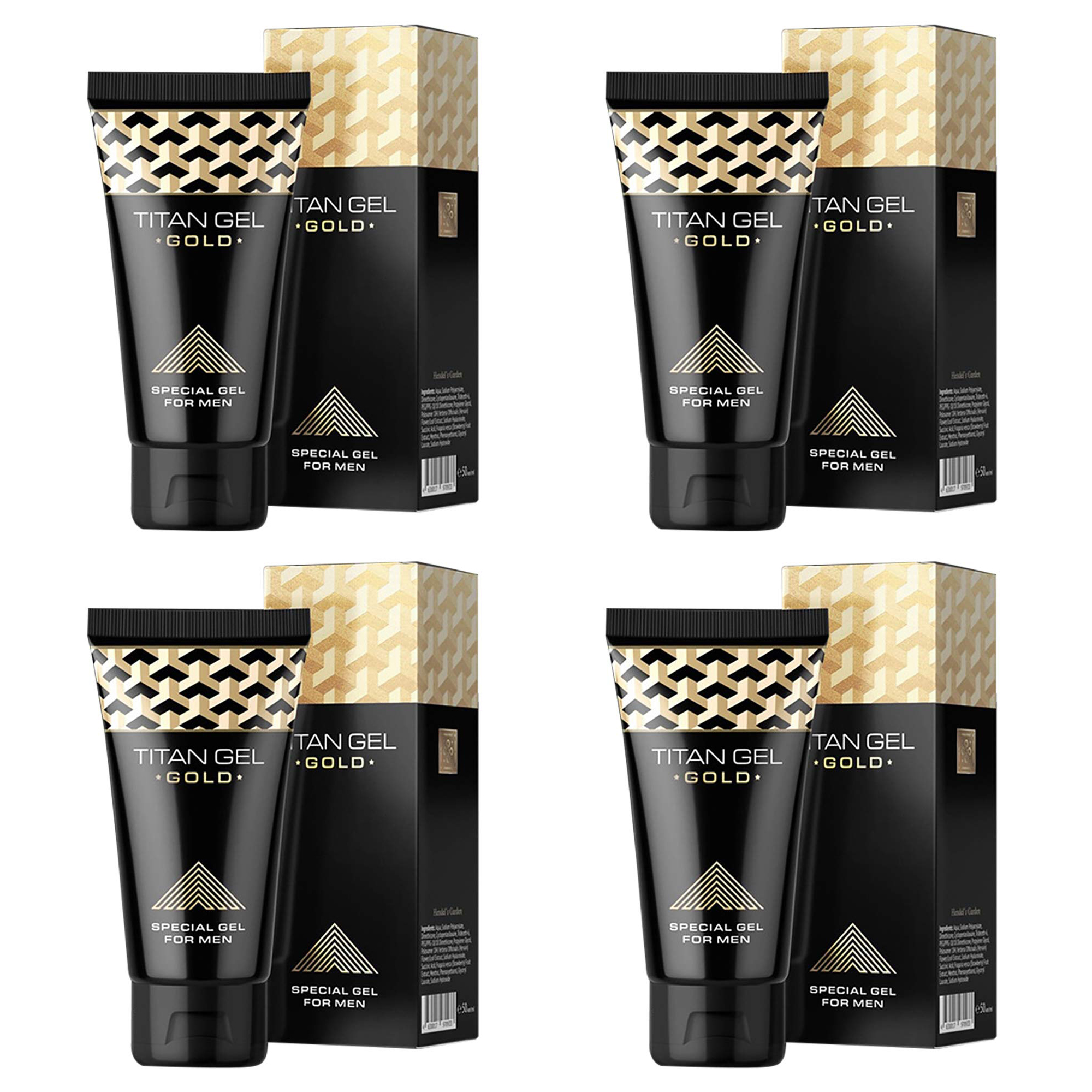 Titan Gel Gold x4 Agranda el tamaño y grosor del pene