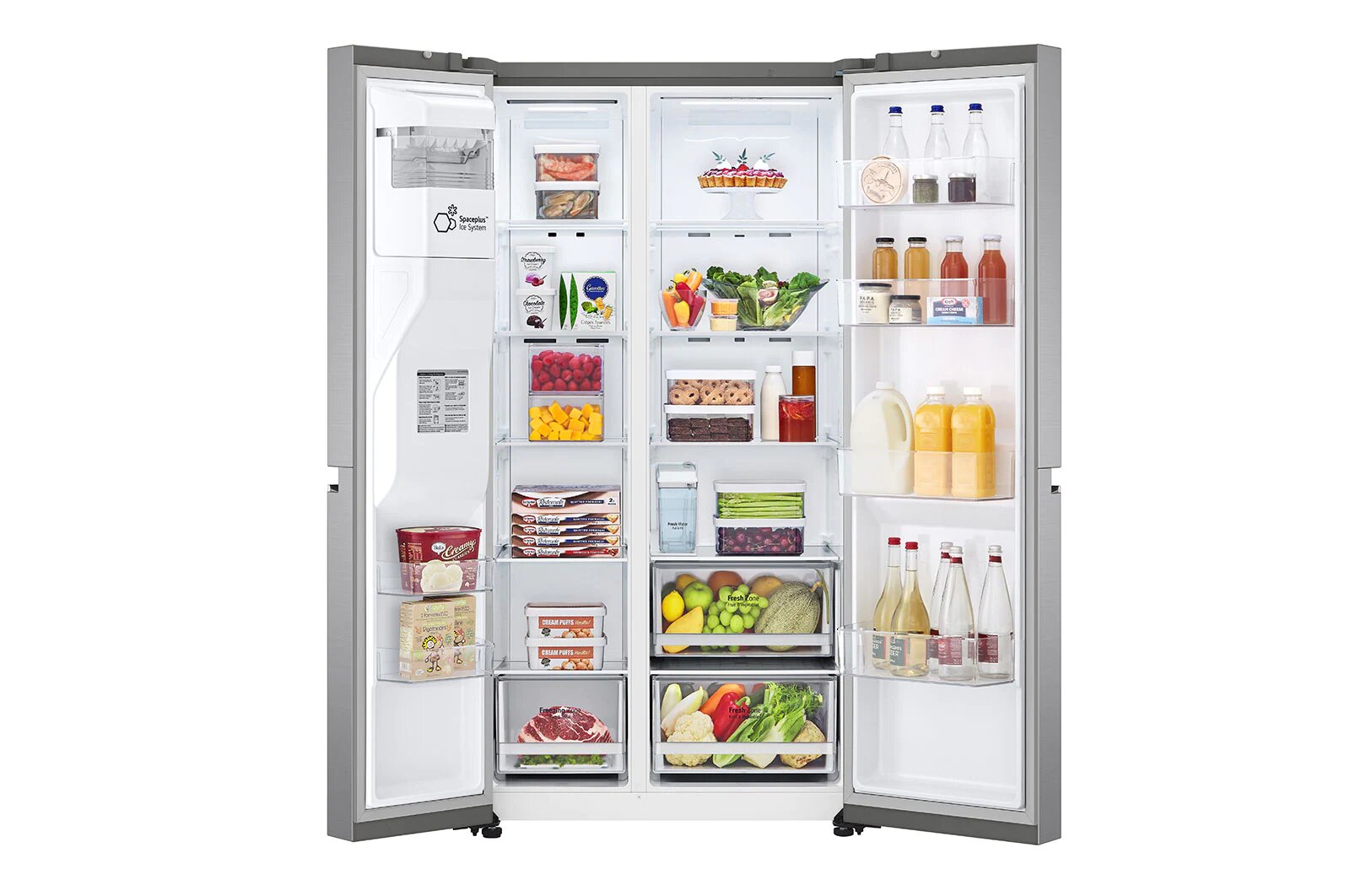 Refrigerador Duplex LG VS22LNIP 22 Pies con Despachador de Agua Platinum