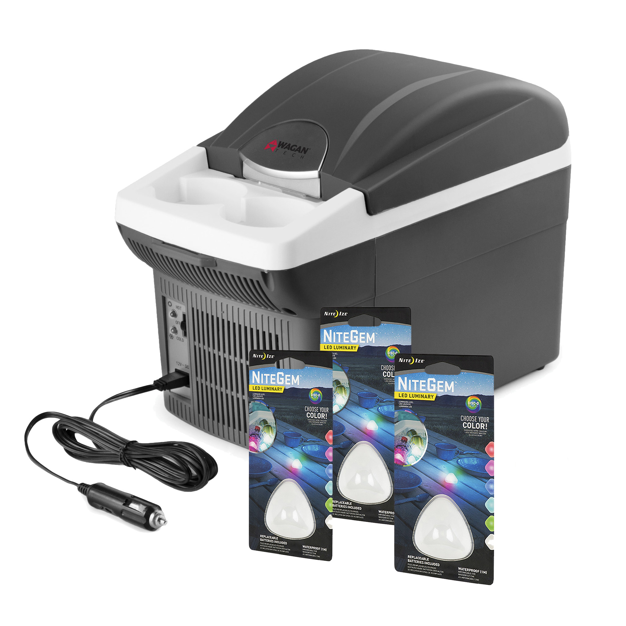 Hielera Eléctrica Portátil 6 Lts con luces blancas de regalo