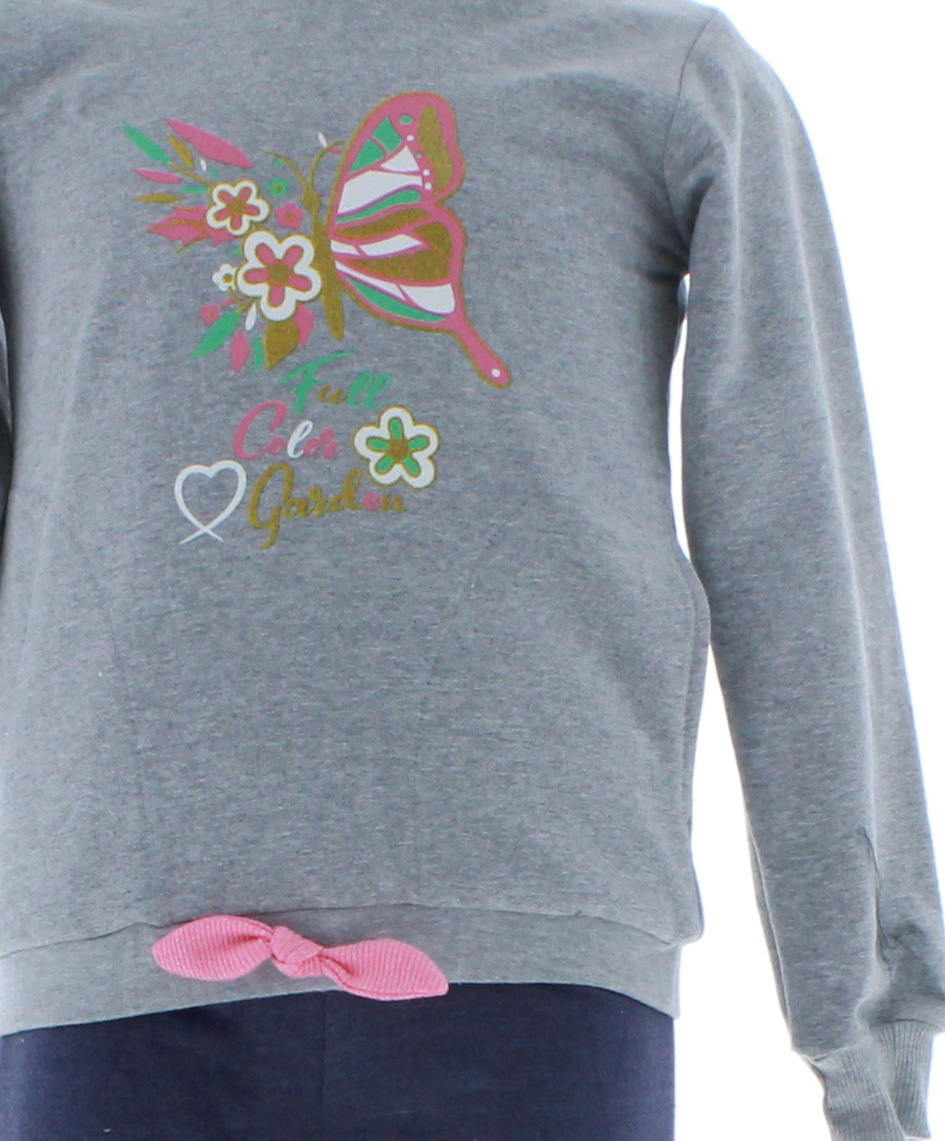 Conjunto Pants Niña Gris 2741 2 a 16 Años.