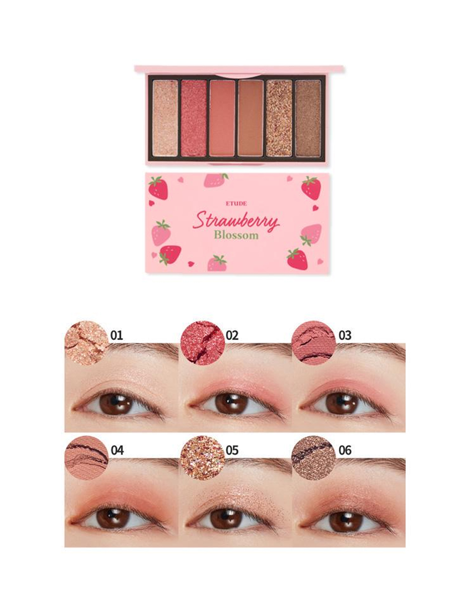 Mini Paleta Sombras Etude House Play Color Eyes Maquillaje Strawberry Blossom