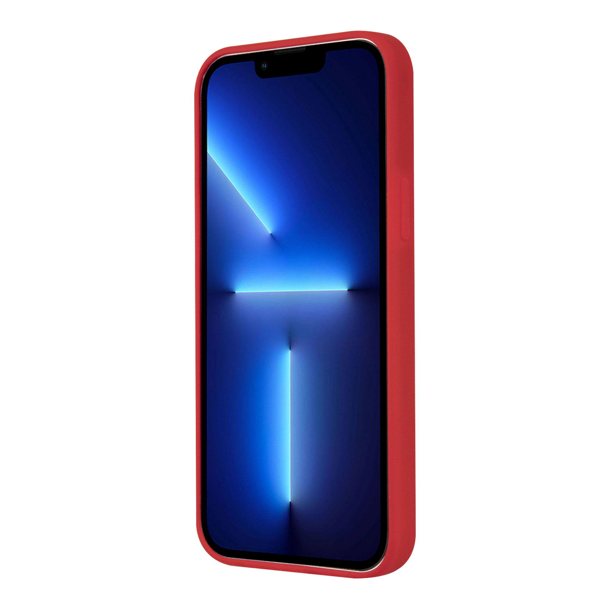 FUNDA IPHONE 13 PRO MAX FERRARI PROTECTOR  SILICON LINES ROJO