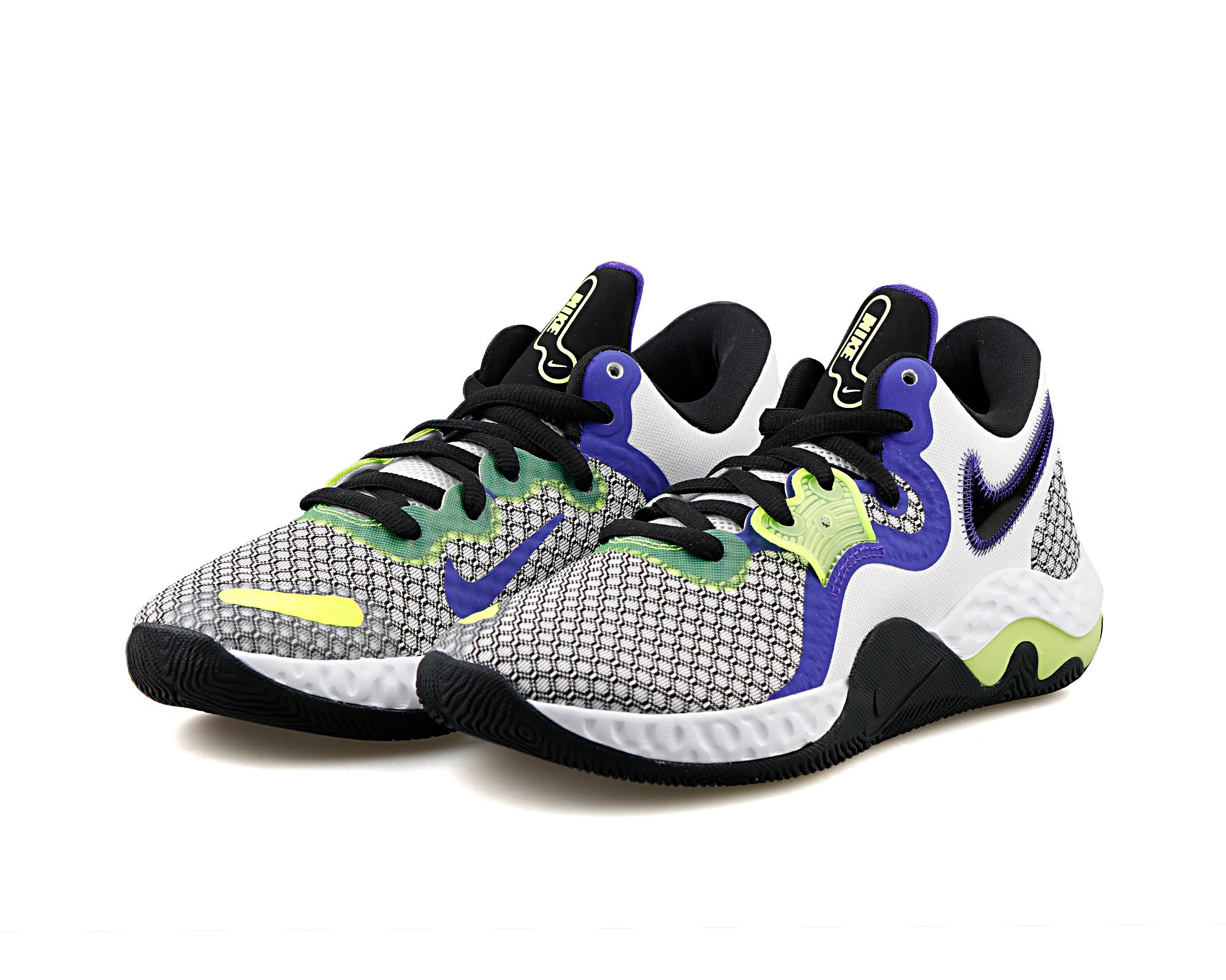 Tenis Nike Renew Elevate 2 Básquetbol Negro Azul CW3406-101