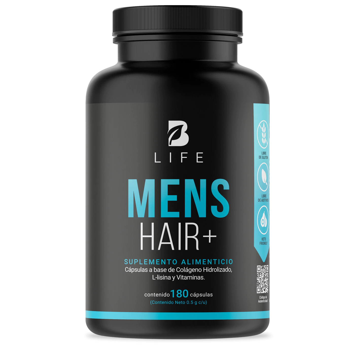 Vitaminas Cabello Y Barba Para Hombre De 180 Cápsulas B Life