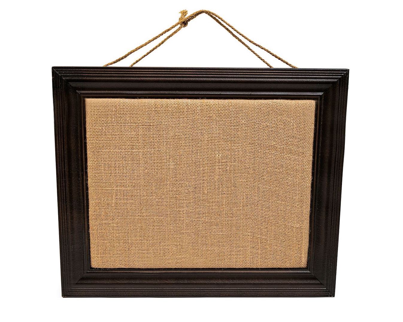 Pizarra Decorativa de Tela Burlap Sheffield Home 28cm x 35cm Marco de Madera y Cordón Sujetador