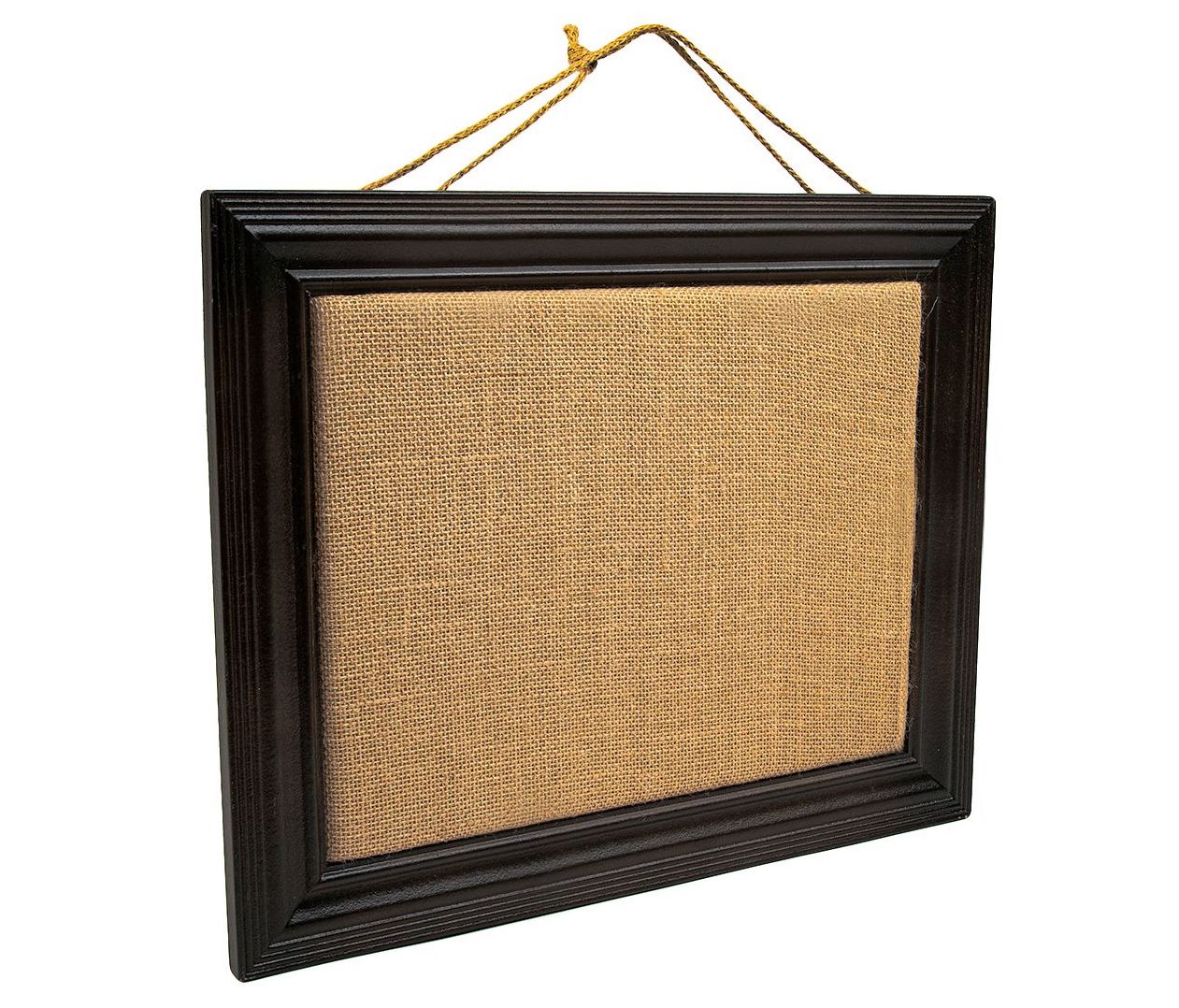 Pizarra Decorativa de Tela Burlap Sheffield Home 28cm x 35cm Marco de Madera y Cordón Sujetador