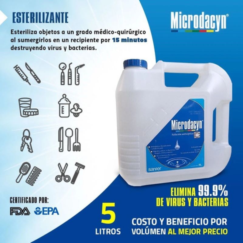 Solución Antiséptica Microdacyn 658955 5 litros 