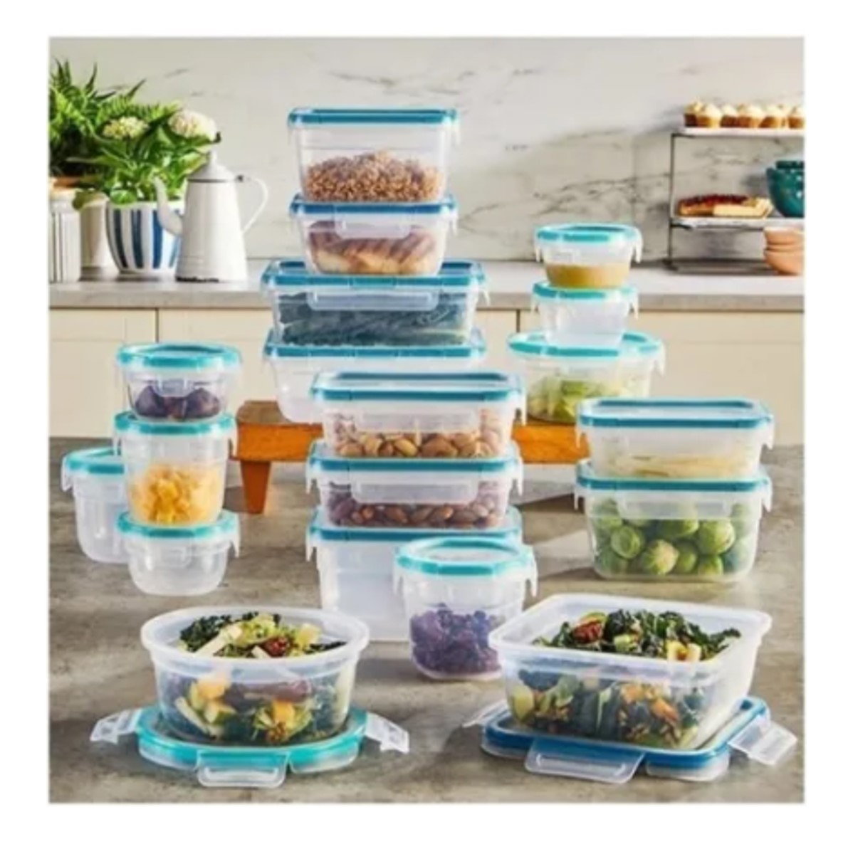 Snapware juego de recipientes de plástico 38 piezas