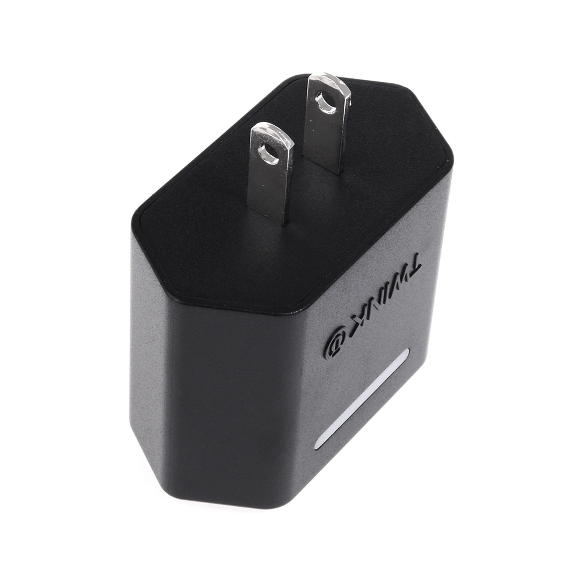CARGADOR DE PARED TWINK 2 PUERTOS USB-A NEGRO 2.4A/12W