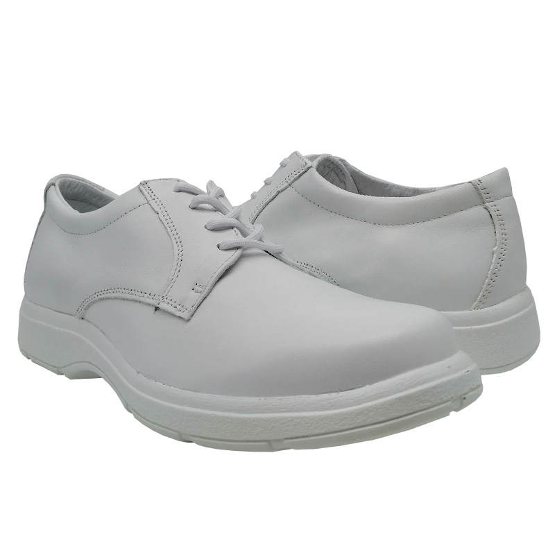Zapato Enfermería 20hrs 206 Blanco Piel Hombre Enfermero Cómodo