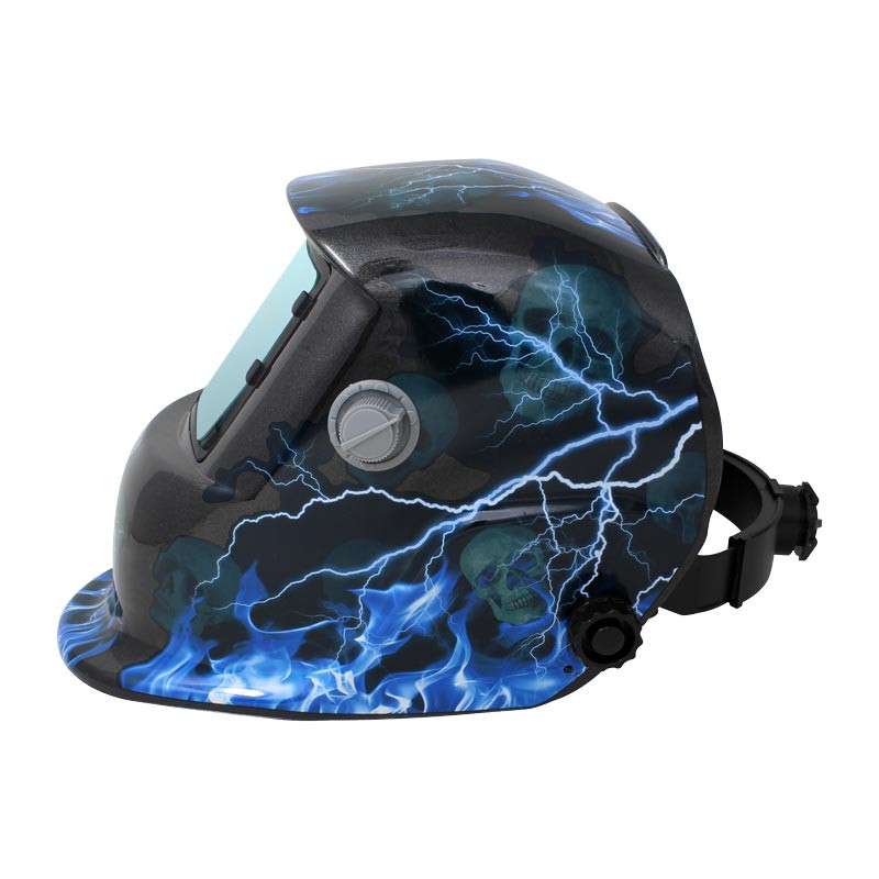 Careta Electrónica Para Soldar Modelo Rayo Azul