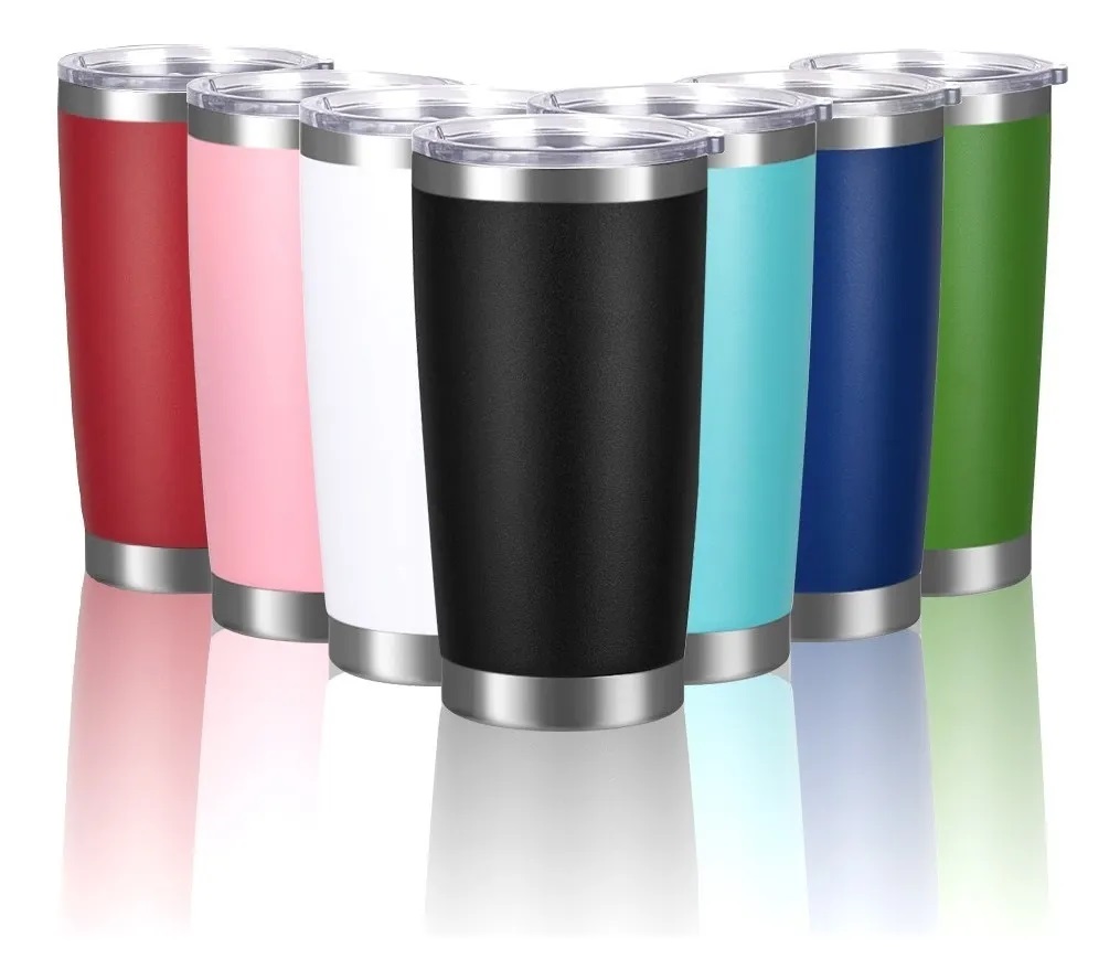 Vaso Termo Portatil De Acero Inoxidable 20oz. Gris