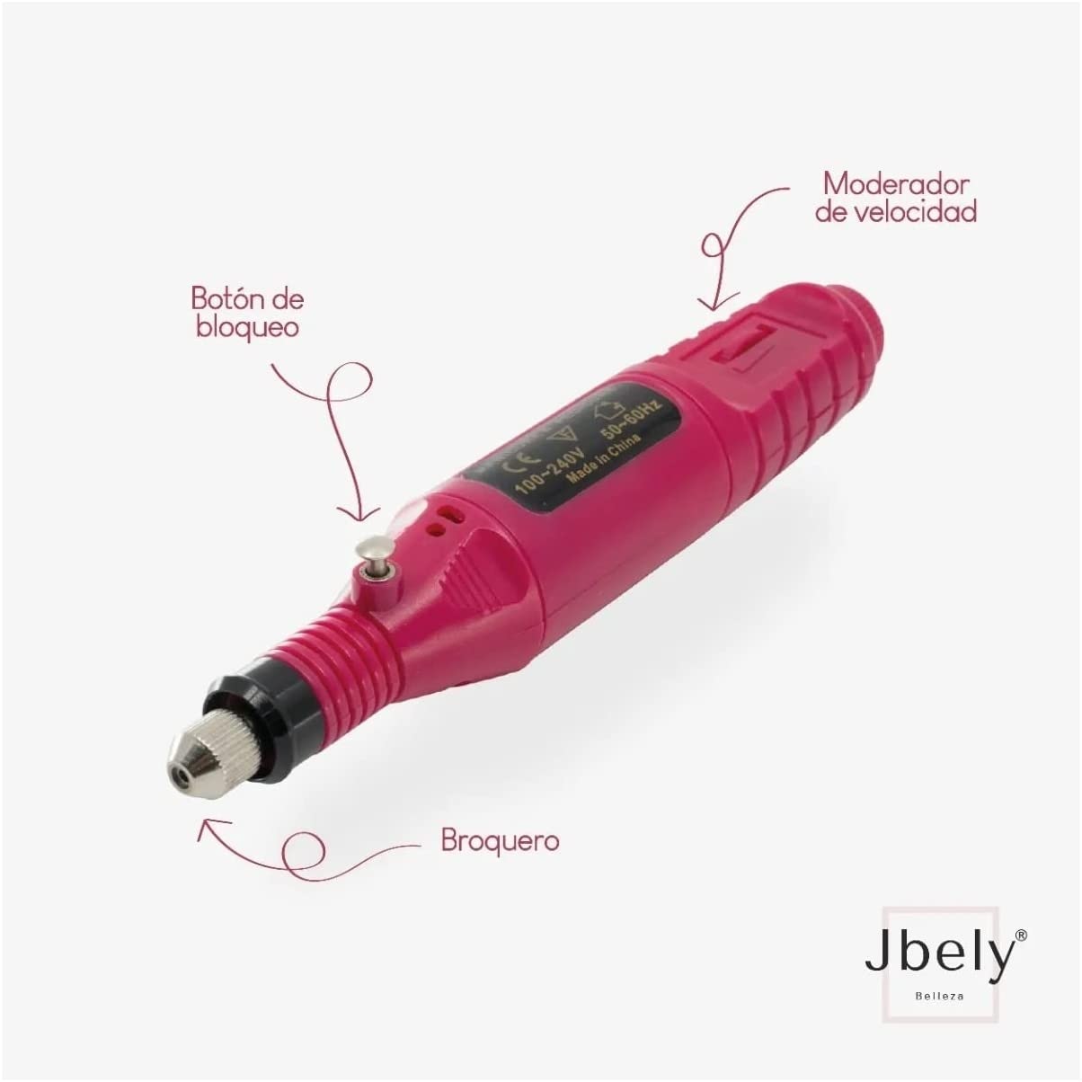 Pulidor esmeril eléctrico profesional para uñas 