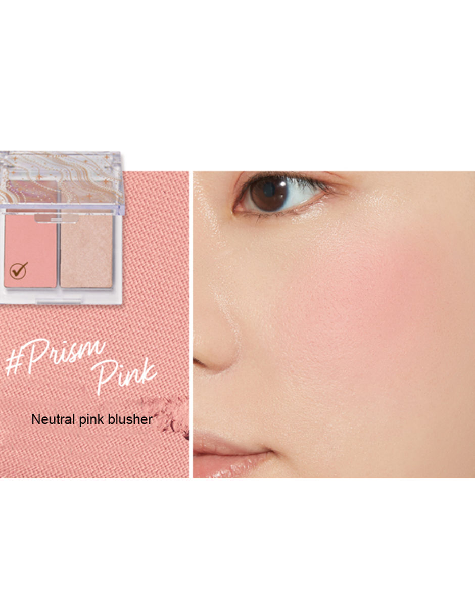 Paleta Resaltador Glitter Snow Face Dorado Rosa Etude House