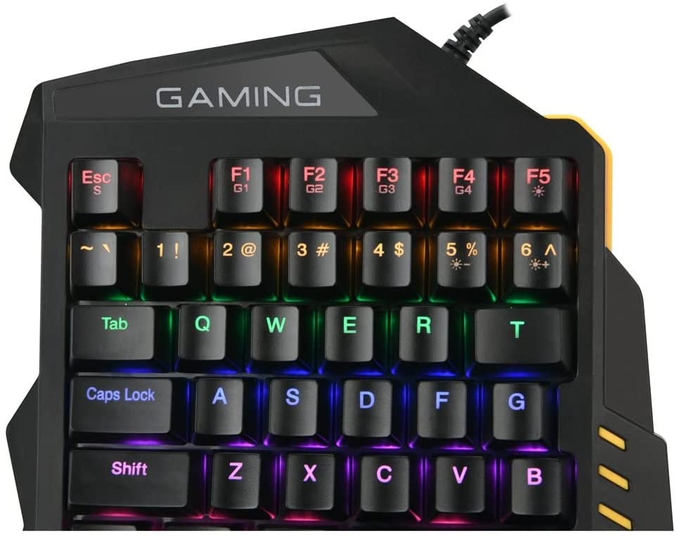 Teclado Gamer Mini Gaming pequeño ergonómico. 