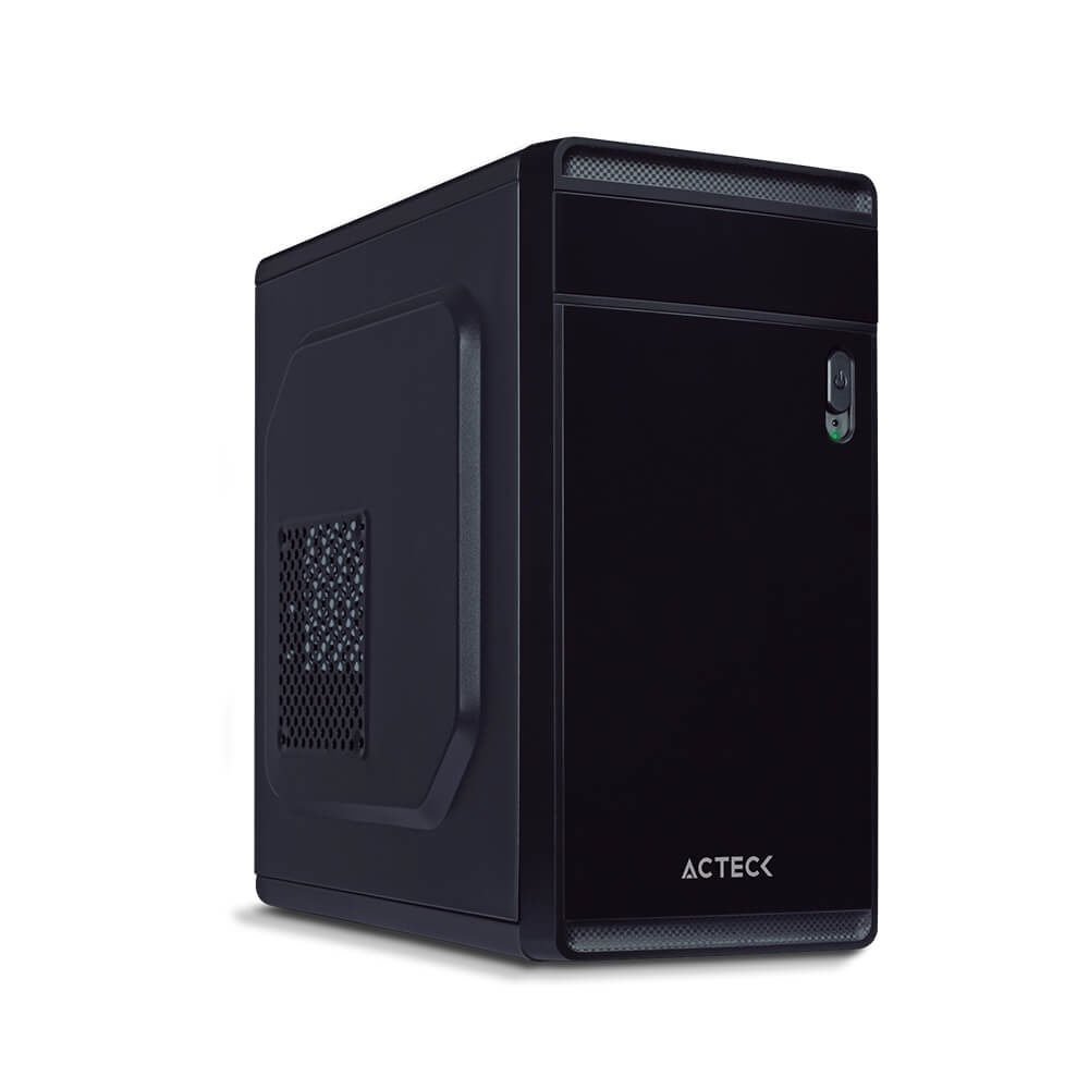 Gabinete ACTECK Delta Torre Gabinete Micro-ATX Mini-ITX Negro PC CAJON ENSAMBLE COMPUTADORA NEGRO