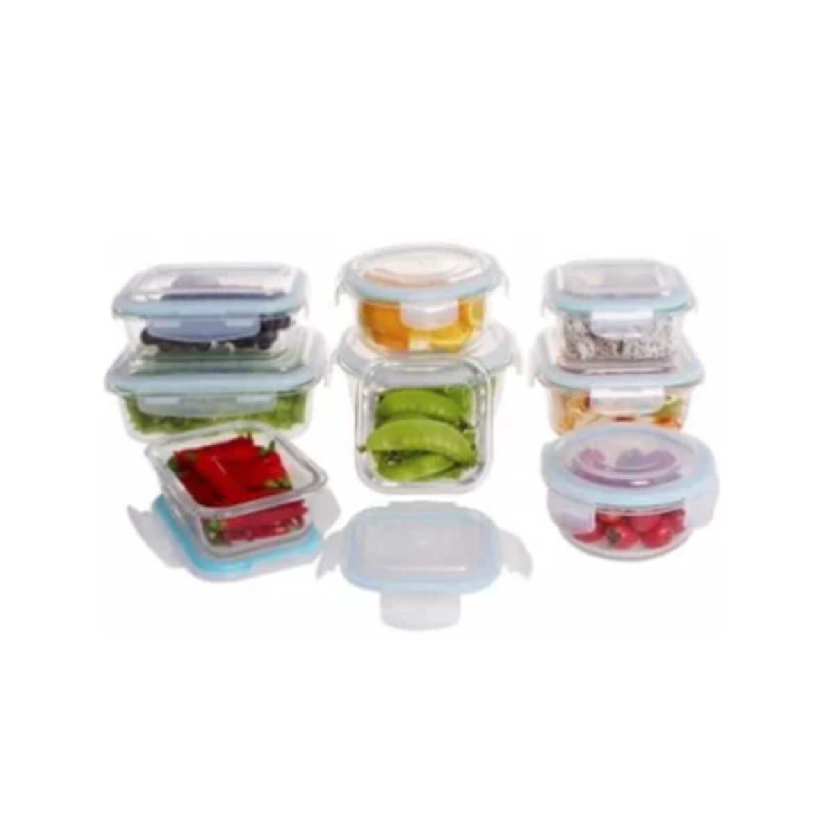 Snapware, juego de recipientes de vidrio con tapa, 18 piezas