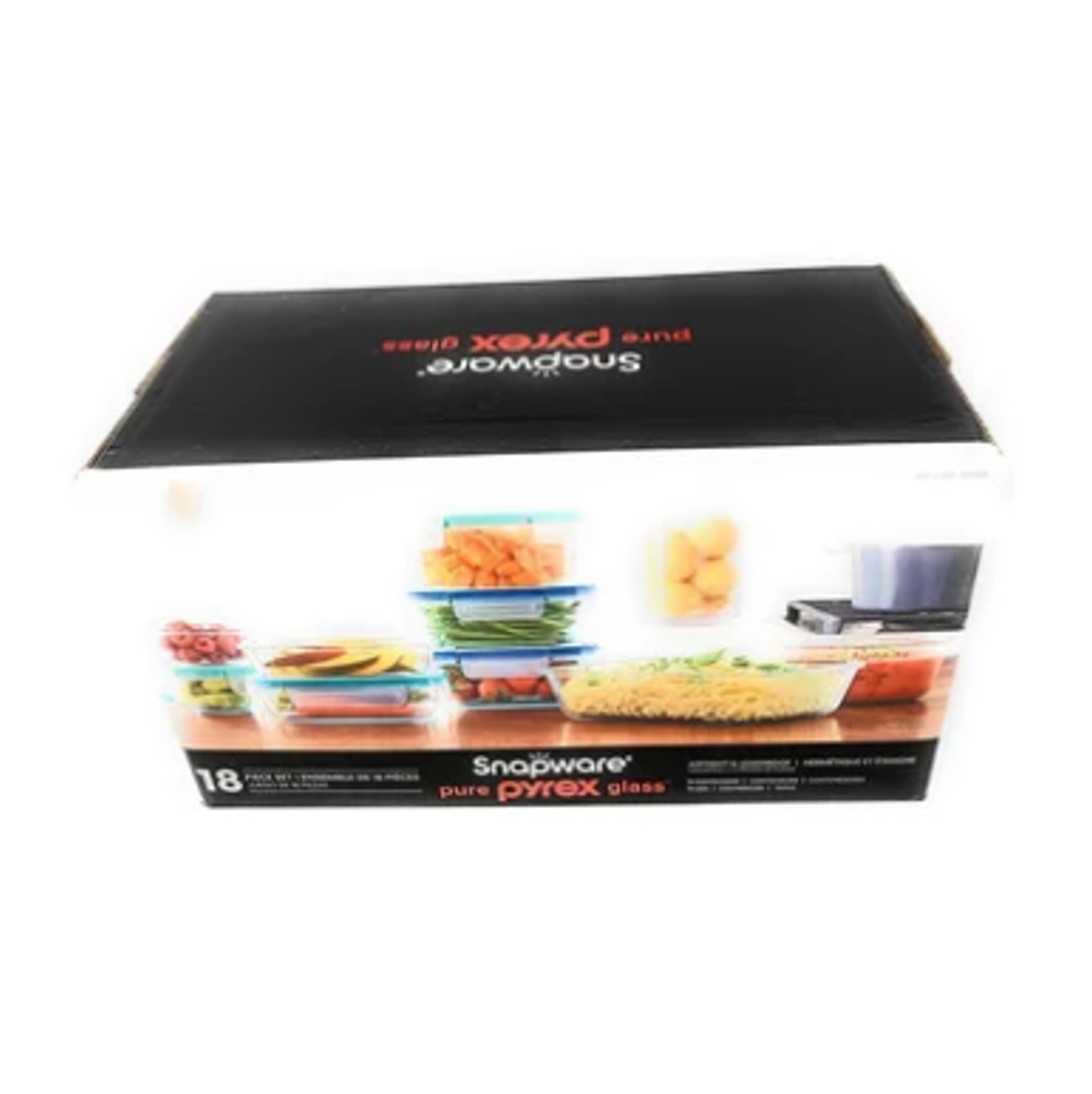 Snapware, juego de recipientes de vidrio con tapa, 18 piezas