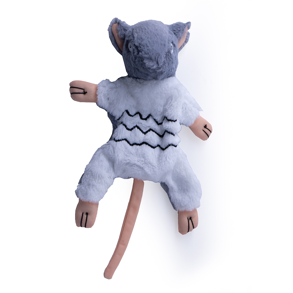 Juguete para Gato o Perro de Peluche Ratita con Chillon sin Relleno