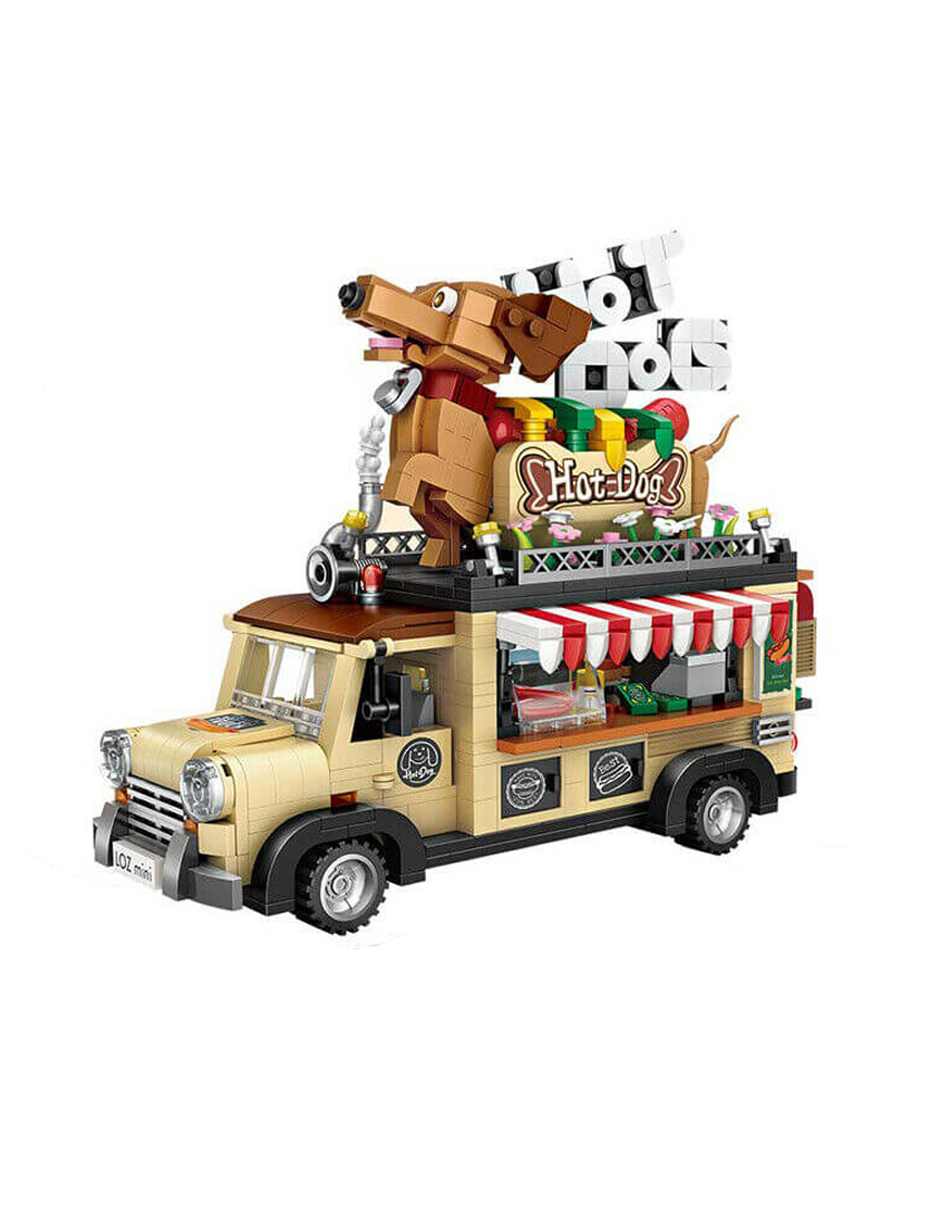 Kit Construcción 3d Bloques Carro Hot-Dogs Juguete Niños Multicolor Loz