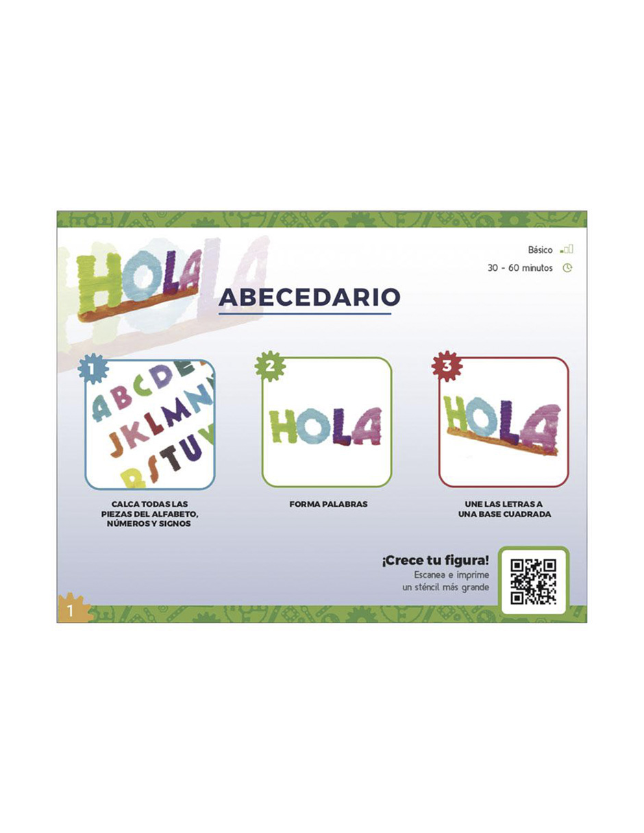 Cuaderno de plantillas para Pluma 3D Creativakids