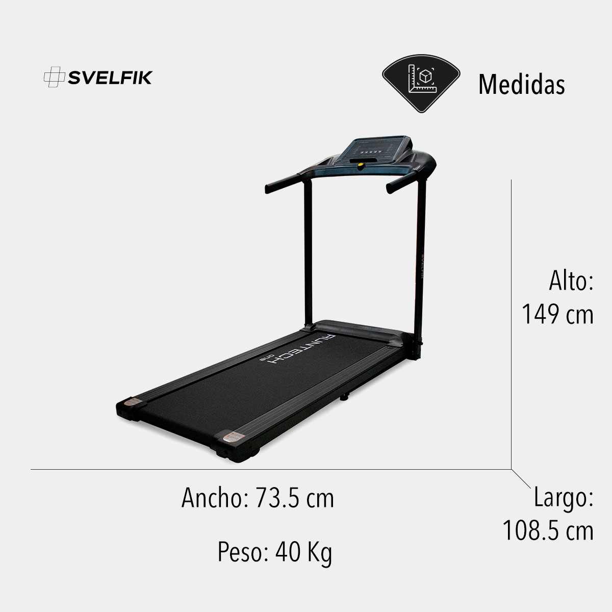 Caminadora Eléctrica Plegable 2 Hp Compacta 12km/hr