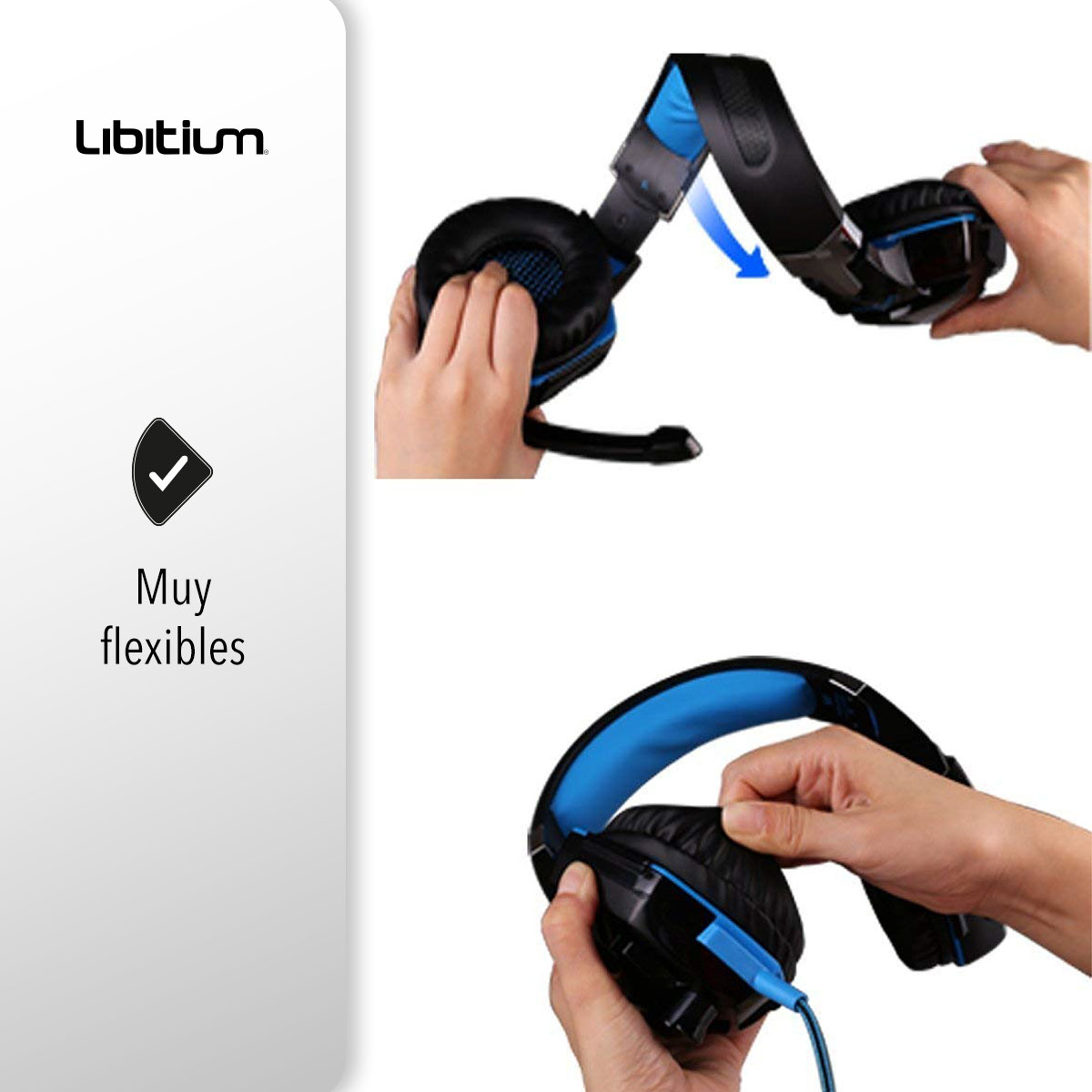 Audífonos Headset Gamer Con Micrófono Kotion Each G2000 Azul