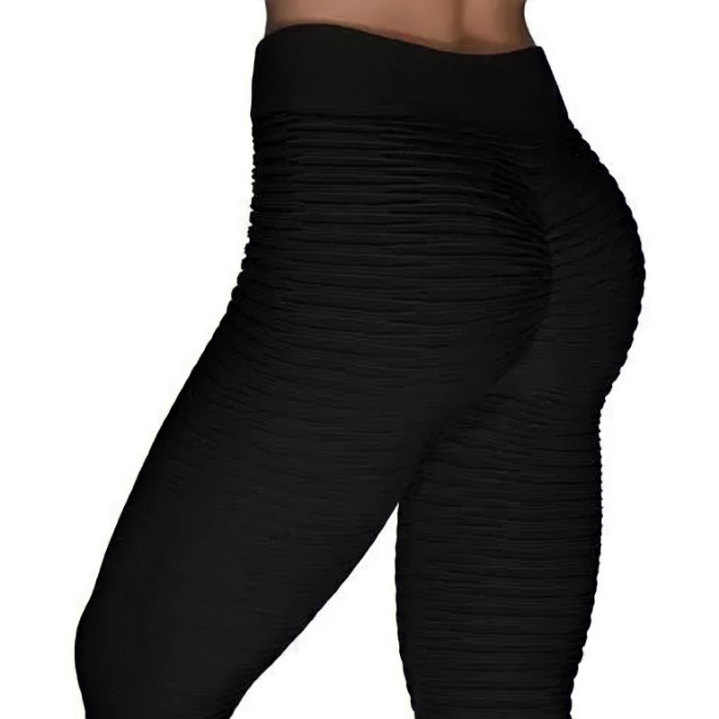 Leggins Mallones Anticelulitis Licra Colombianos Gym Fitnes Unitalla NEGRO