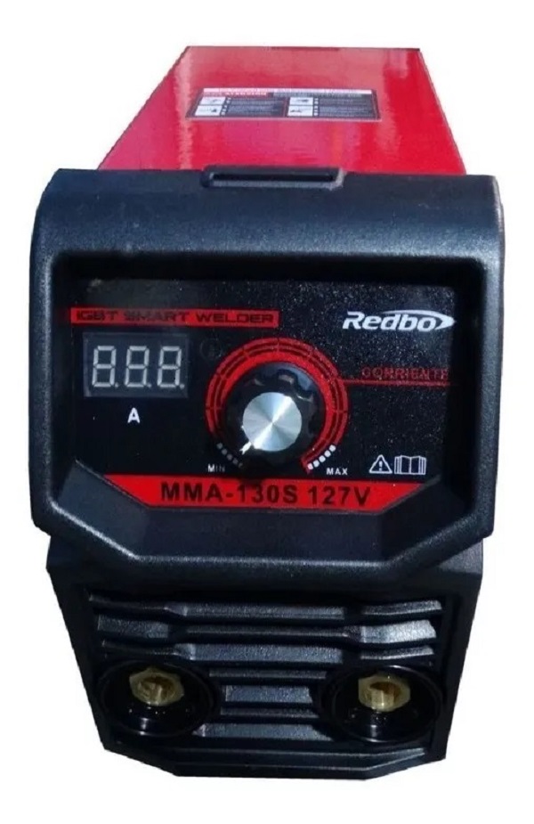 Soldadora Inversora 130 Amps Mini Mma130 Redbo Roja 