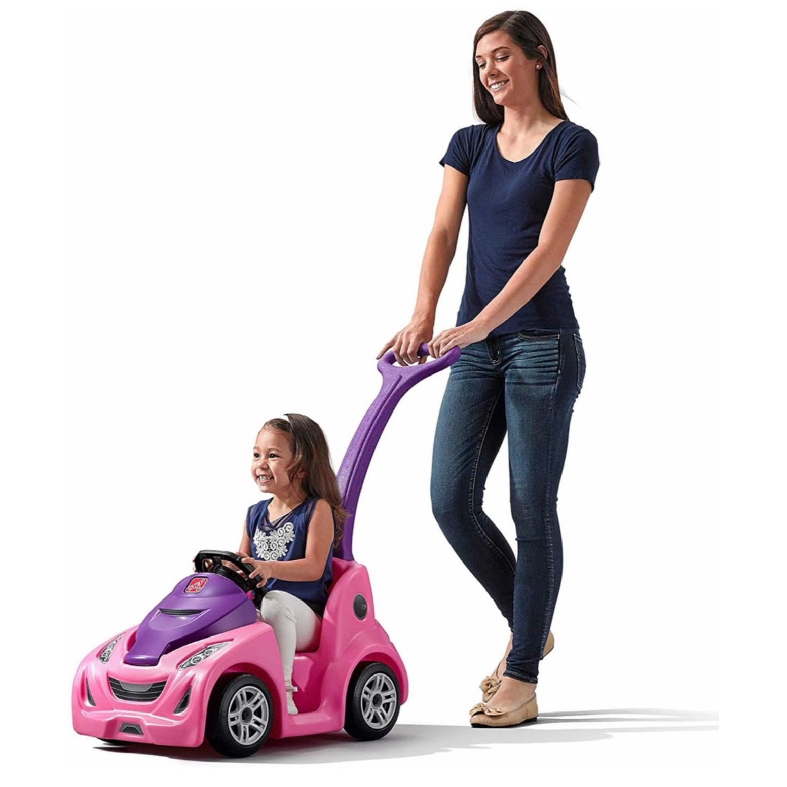 Montable Step2 Push Around Buggy Gt Rojo Y Rosa