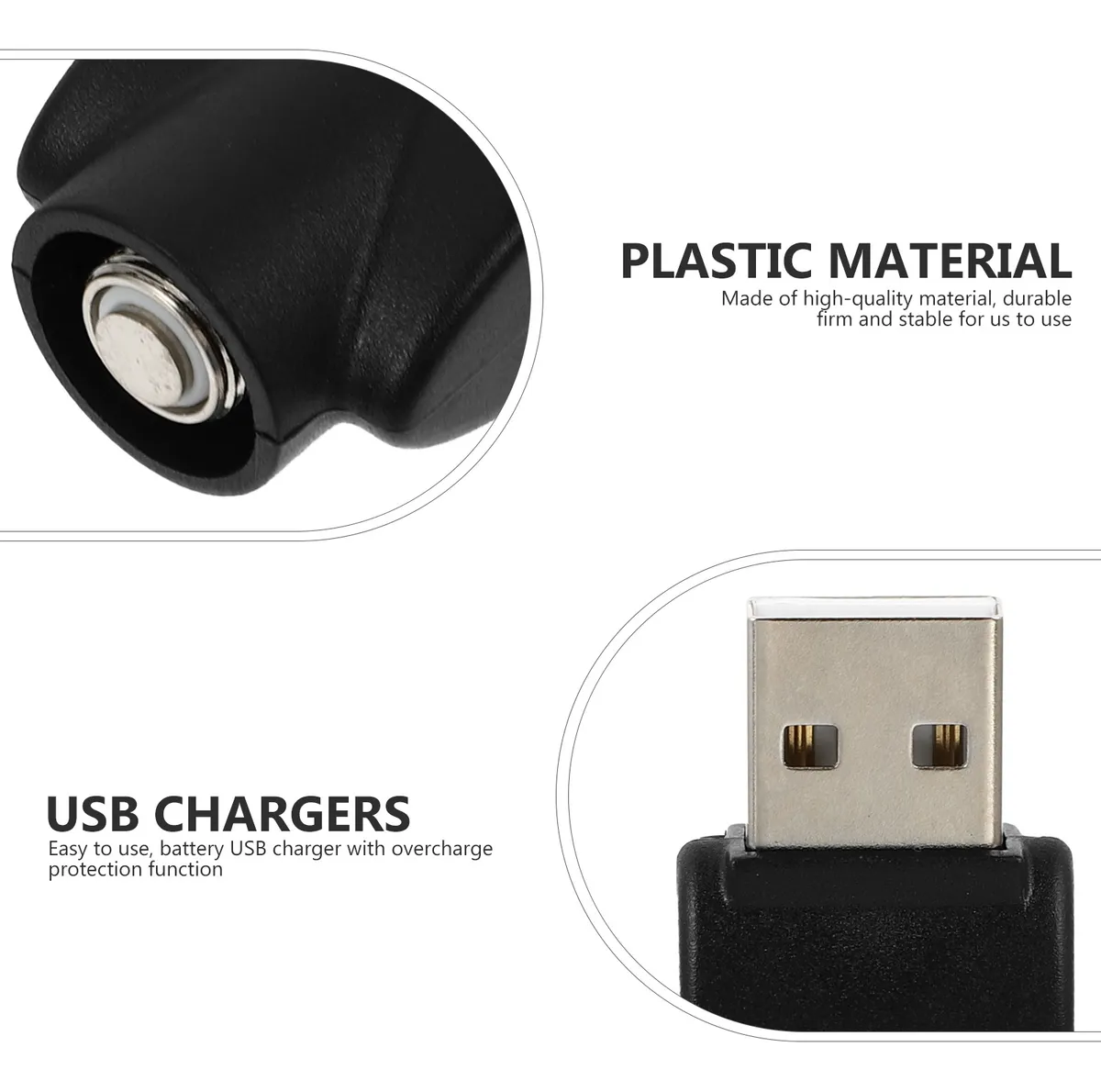 (2pza) Adaptador De Carga Cargador Usb Rosca 510