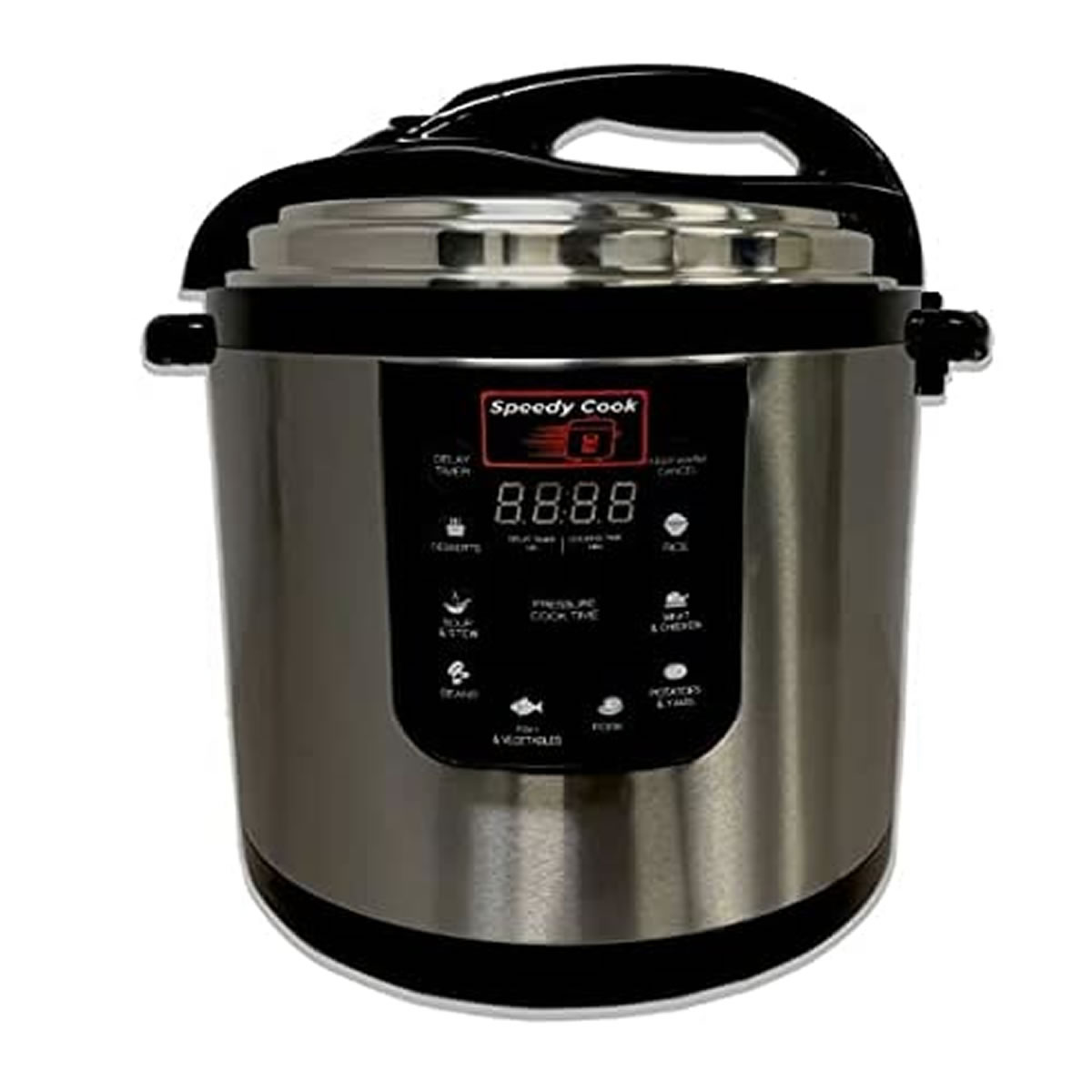 Olla de Presión Digital 10 Cuartos Speedy Cook SC10BLKC