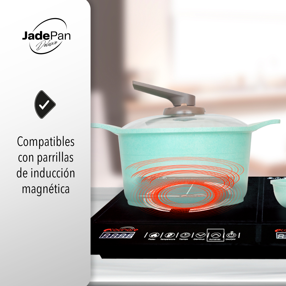 Jade Pan Deluxe juego de sartenes jade antiadherente inducción cook