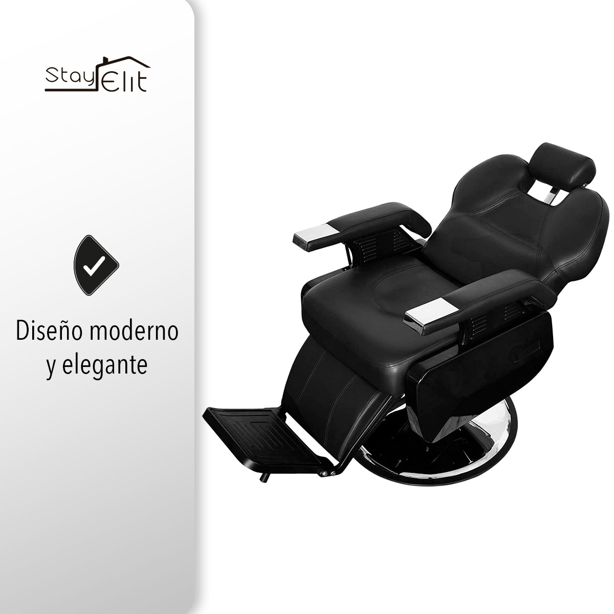 Sillon Barbero Peluqueria Silla Barberia Estetica Stay Elit