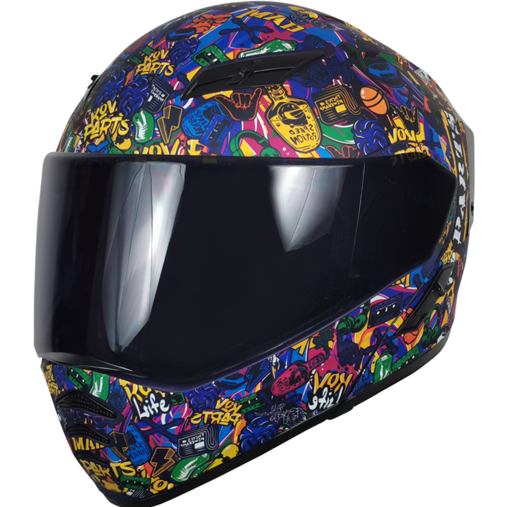 Casco KOV Freestyle Estelar ABATIBLE para Moto Certificado Colores