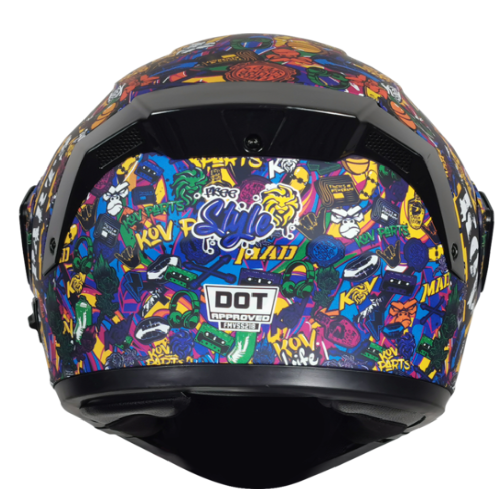 Casco KOV Freestyle Estelar ABATIBLE para Moto Certificado Colores