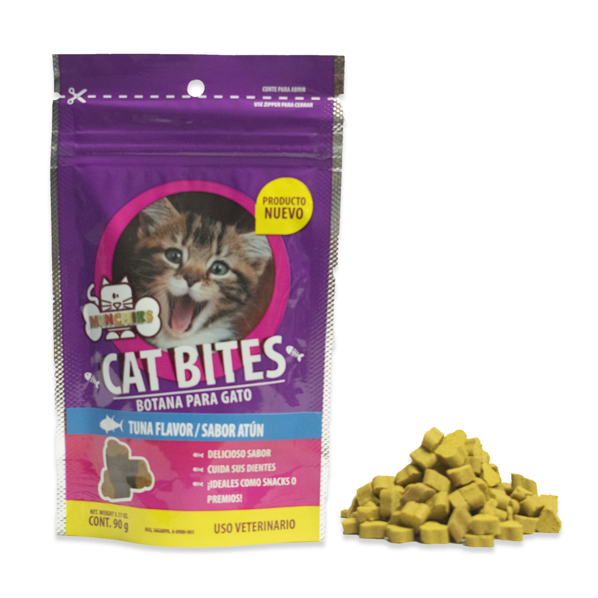 Cat Bites Premios Botana Suave Para Gato Treats 90g (atún)