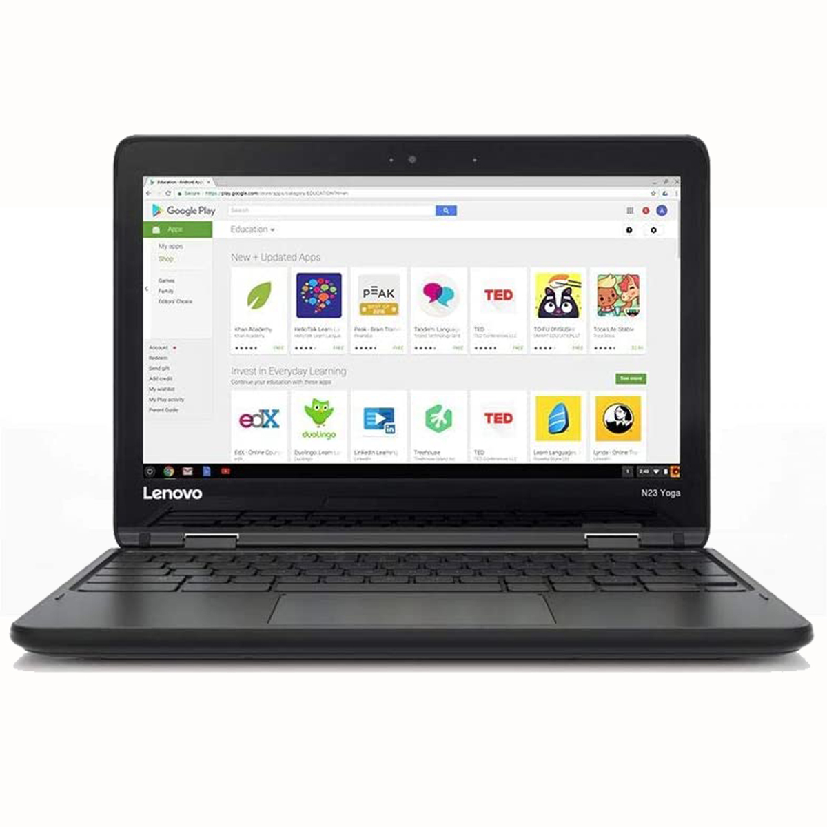 Lenovo Chromebook 11.6 Pulgadas Mod. 80YS0003US 16GB + 4GB Negro Reacondicionado
