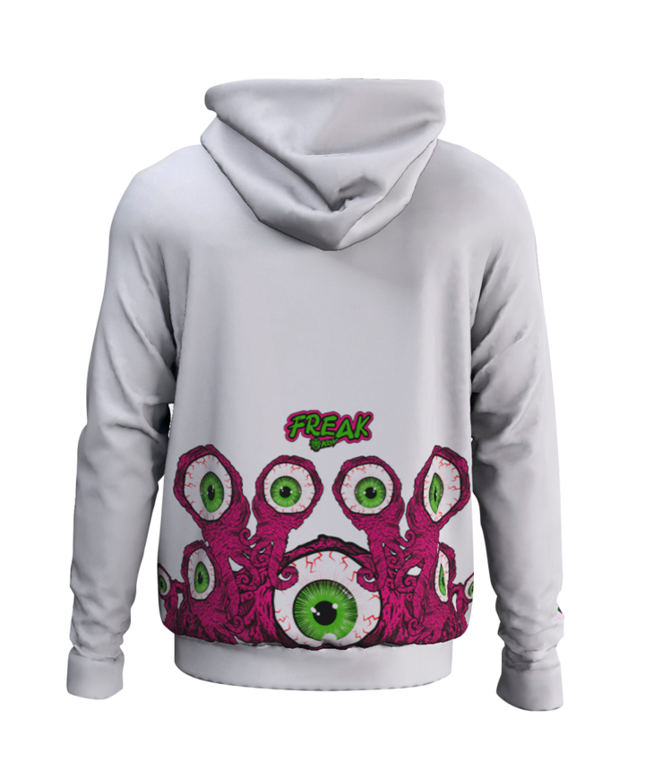 Sudadera Casual Para Moto Kov B1 Freak Blanco