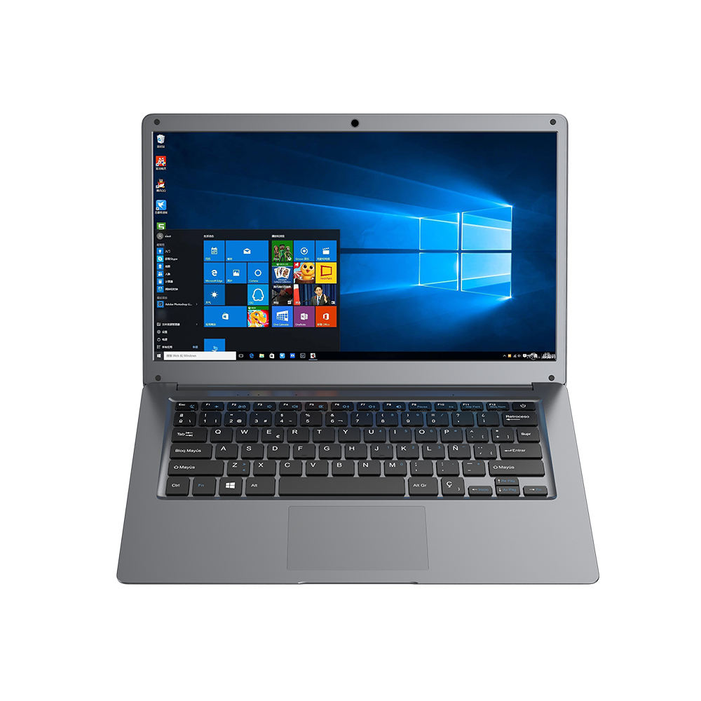 Laptop Hyundai HyBook 14.1 1366x768 Intel Celeron N4020 Intel UHD Graphics 600 4GB RAM 128G Storage 2.0MP Camera Windows 10 Home S Mode WiFi Spanish Gris