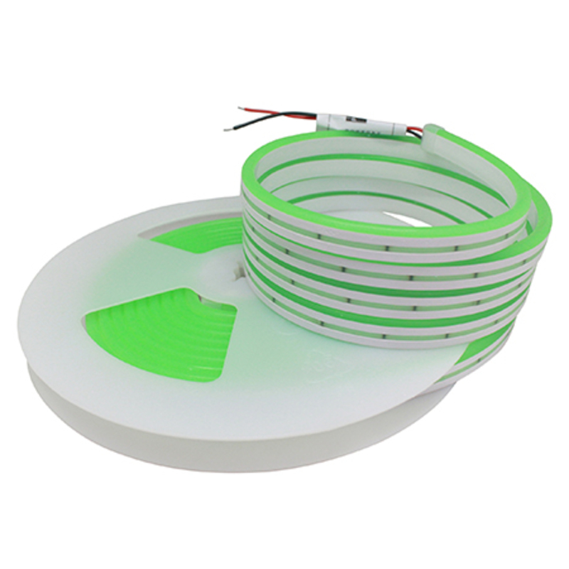 Tira Tipo Neon Flexible 600 Leds 2835 Verde 6mm Certificación NOM