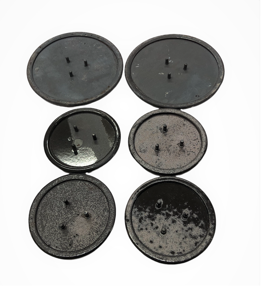 JUEGO DE 6  TAPAS PARA QUEMADOR DE ESTUFA MABE 