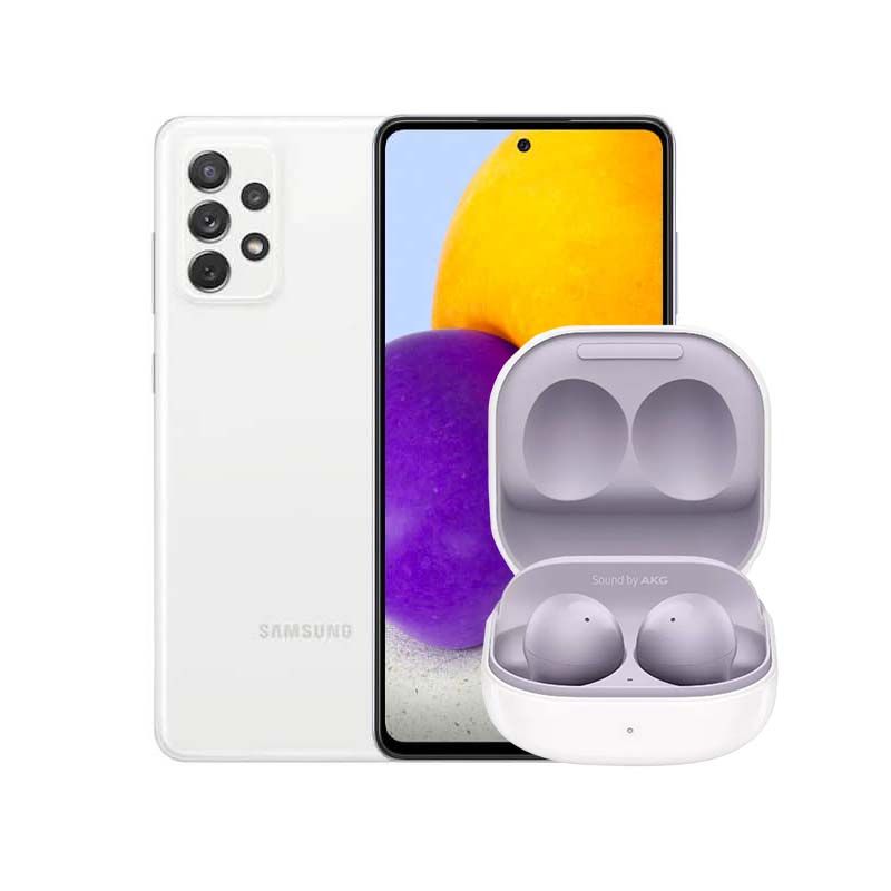 Samsung Galaxy A72 128gb 6gb Ram Blanco Galaxy Buds 2 Violeta