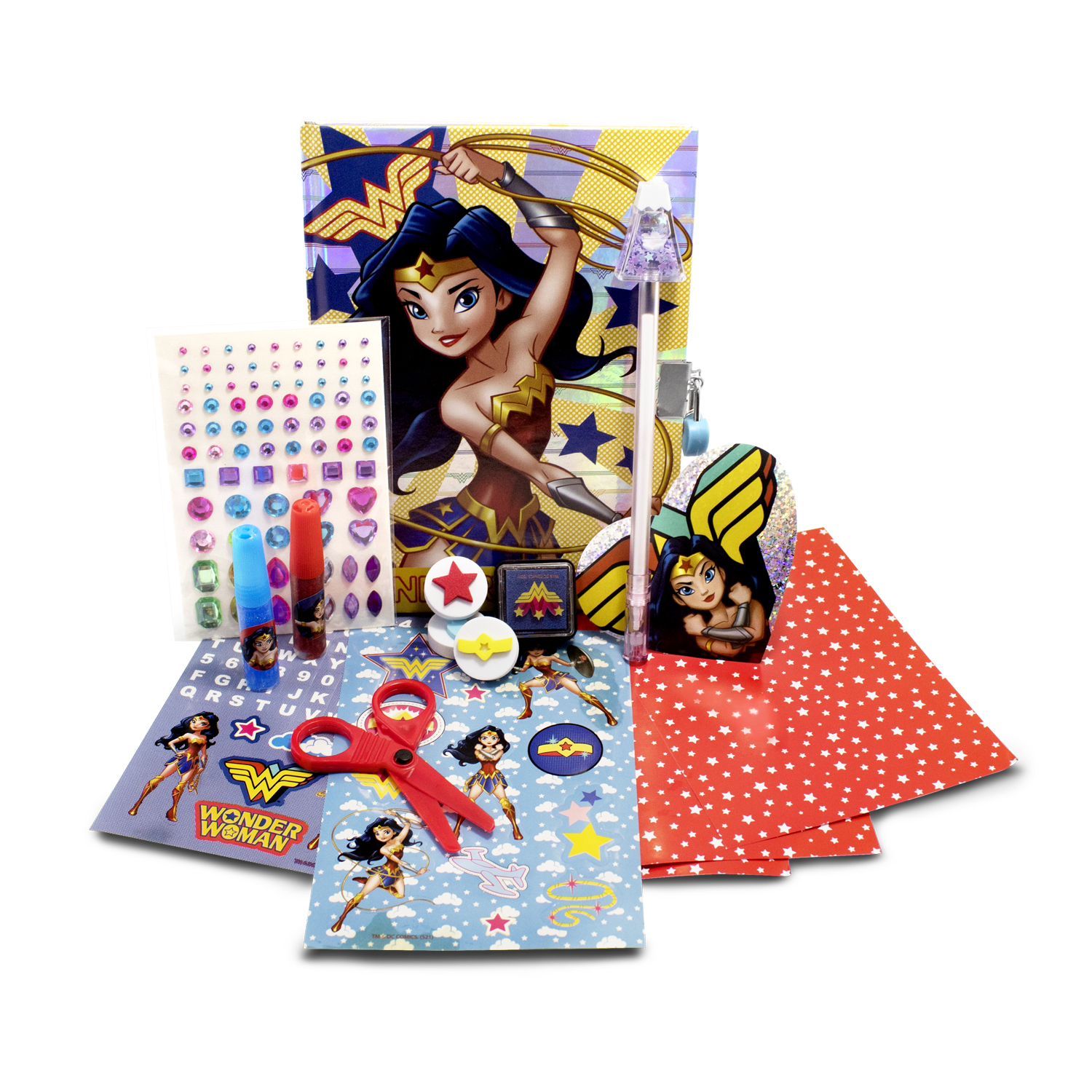 Diario secreto Mujer Maravilla Disney para niñas colorear