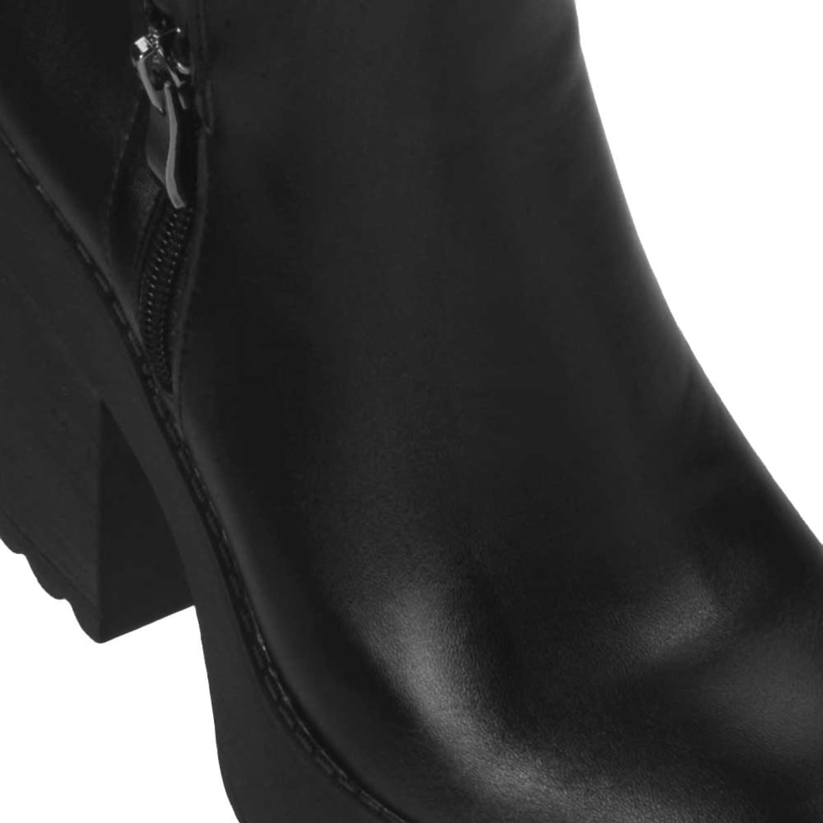 Moto bota Tierra Bendita para mujer, color negro, ajuste de cierre, mod. 993474