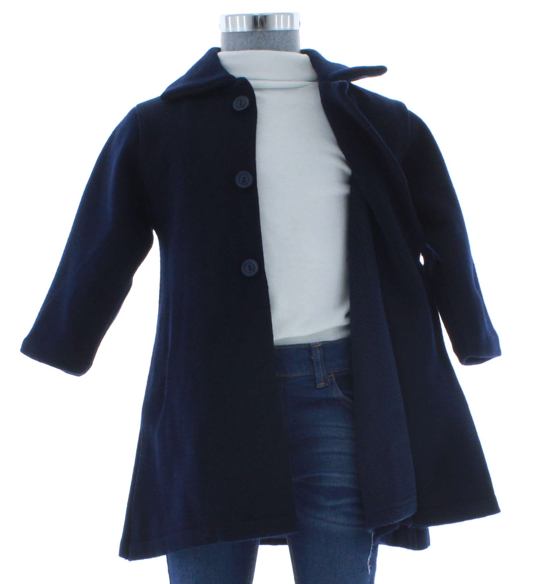Abrigo Niño Azul Marino Forrado con Bufanda 2430 1 a 10 Años