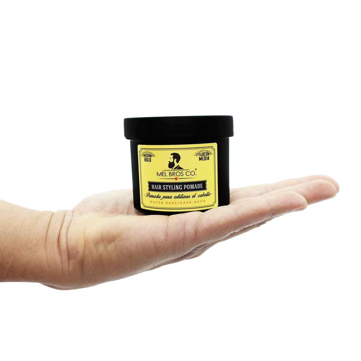 MEL BROS CO. - Hair Styling Pomade - Pomada para estilizar el Cabello. Base Agua. (4 oz / 118 ml, Media Fijación)