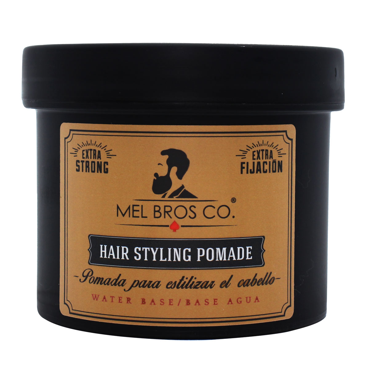 MEL BROS CO. - Hair Styling Pomade - Pomada para estilizar el Cabello. Base Agua. (4 oz / 118 ml, Extra Fijación)